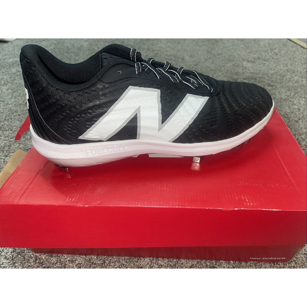 New Balance FuelCell 4040 v7 Metal Baseball Cleats Black White L4040BK7 Mens 13